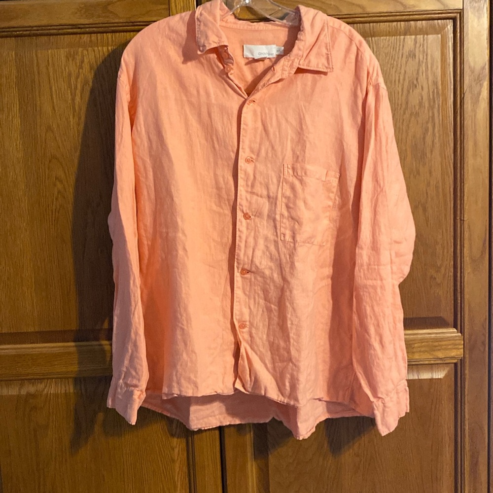 DKNYpure Men’s 100% Linen Shirt. EUC.